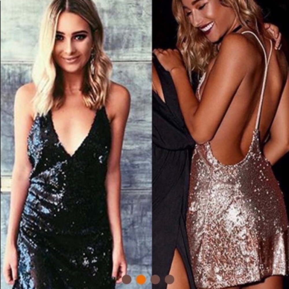 ✨Last One✨ Black Sequin Dress